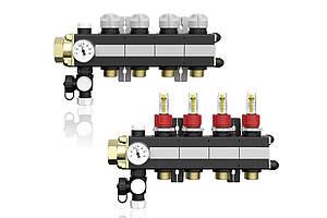 „ProCalida MC 1“ sei aufgrund mehrerer Optionen in diversen Anlagen einsetzbar. Mit Durchflussmesser oder dynamischem Regulierventil für den automatischen hydraulischen Abgleich, mit Handentlüfter oder Schnellentlüfter für dauerhaft optimales Systemwasser, optional mit Manometer zur Druckanzeige. Bild: Afriso